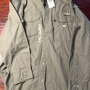 Columbia Men's Sage Green Shirt long sleeve NWT